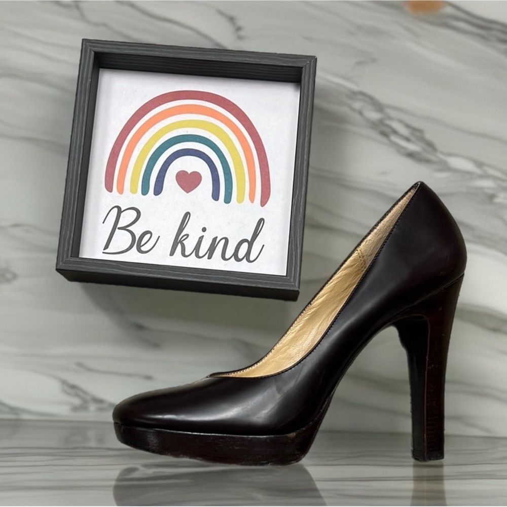 * Michael Kors Black Stiletto Heels with Platform Sole